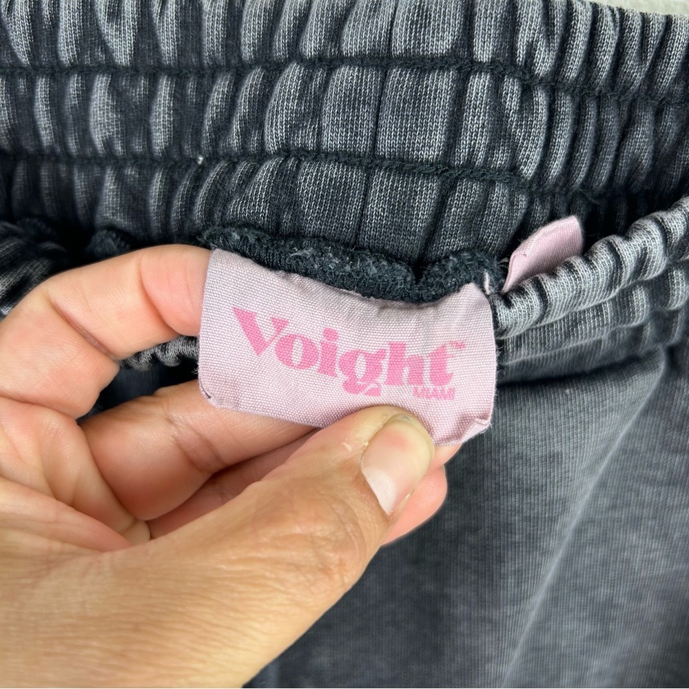 Voight Miami Kiss Me sweatpants worn wash black organic cotton size: XS - Picture 10 of 14